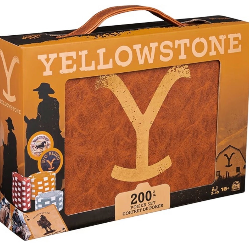 Yellowstone Brown Poker Set